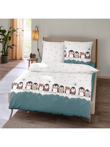 Dormisette Edel Biber Bettwäsche in grün