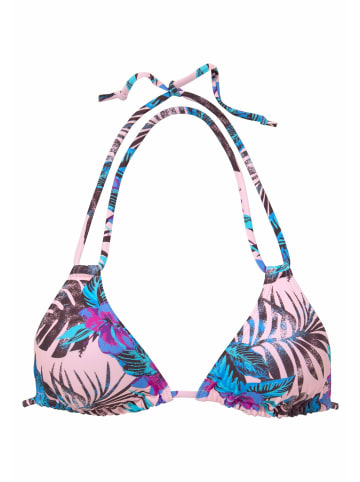 Venice Beach Triangel-Bikini-Top in rosa-bedruckt