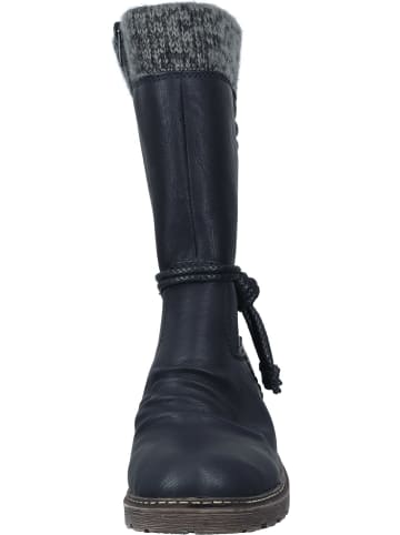 rieker Klassische Stiefel: Wadenhoch, Winterstiefel in schwarz/anthrazit
