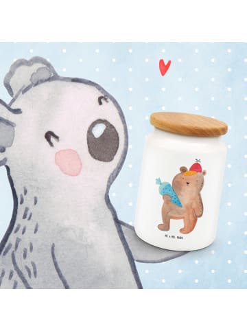 Mr. & Mrs. Panda Kaffeedose Bär Schultüte ohne Spruch in Weiß