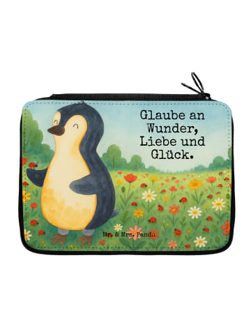 Mr. & Mrs. Panda Federmappe Pinguin Marienkäfer Design mit Spruch in Weiß