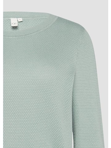 QS Strickpullover langarm in Grün