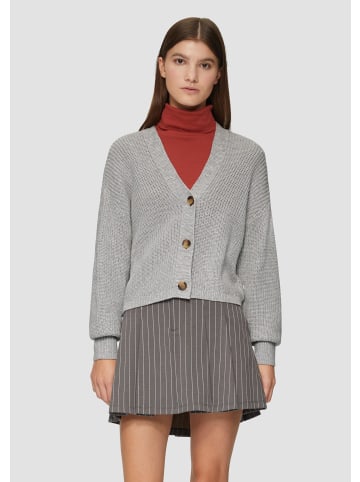 QS Strickjacke in 9400_grau meliert