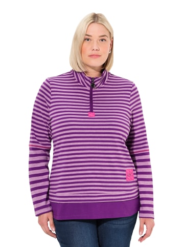 Ulla Popken Langarmshirt in dunkles violett