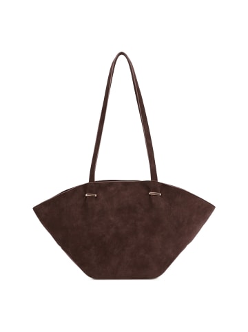 Seidenfelt Rena Schultertasche 45 cm dark brown