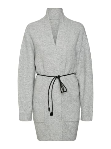 Vero Moda Strickjacke in Light Grey Melange