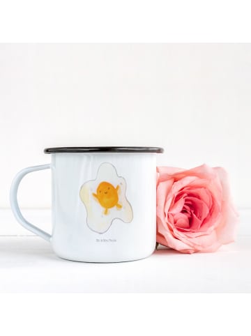 Mr. & Mrs. Panda Tasse Spiegelei Ei ohne Spruch in Weiß