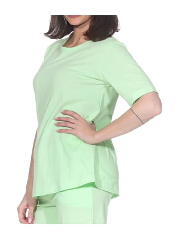 NORMANN Schlafanzug kurzarm Oberteil Pyjama Shirt Top 125 220 90 902 in grün