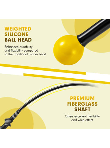 COSTWAY Golf Swing Trainer 100cm in Gelb