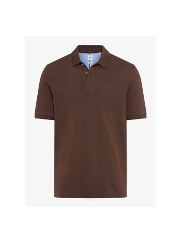 BRAX  Polo in chocolate