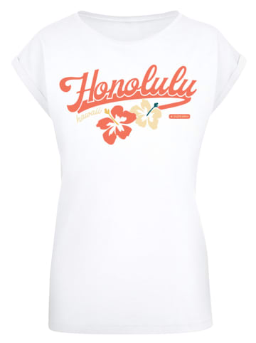 F4NT4STIC Extended Shoulder T-Shirt PLUS SIZE Honolulu in weiß