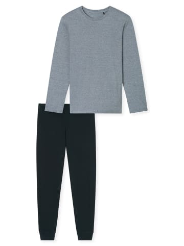 Schiesser Schlafanzug Casual Essentials in Nachtblau