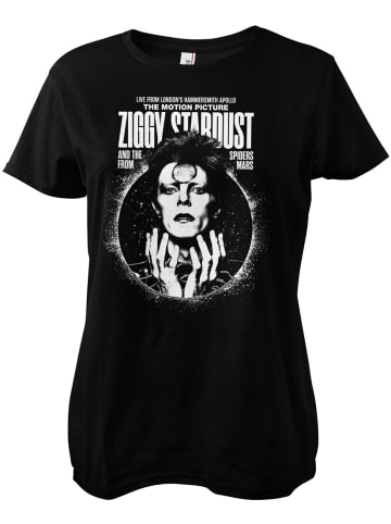 David Bowie Shirt "Ziggy Stardust Girly Tee" in Schwarz