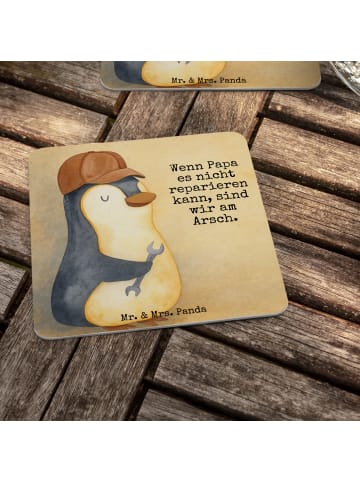 Mr. & Mrs. Panda Tassenuntersetzer Wenn Papa es nicht reparieren... in Weiß
