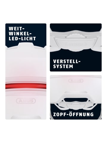 ABUS Fahrradhelm HUD-Y in pure white