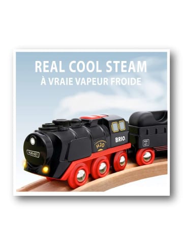 Brio Brio Aktionsspiel Batterie-Dampflok mit Wassertank in bunt