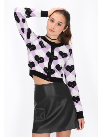 myMo ROCKS Cardigan in black lilac