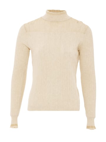 NAEMI Damen Strickpullover in Beige