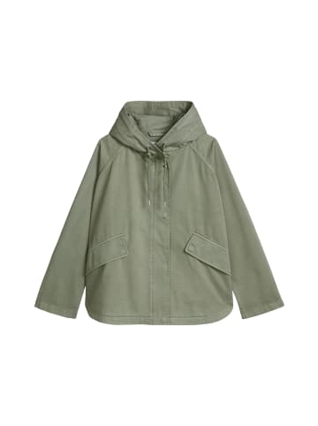 Marc O'Polo Cape-Jacke mit Kapuze relaxed garment-dyed in Fresh Sage