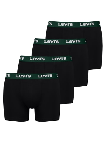 Levis 4er Pack Repeat Logo Boxer Briefs in Schwarz