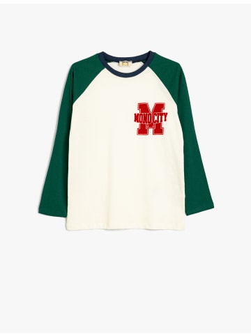 KOTON T-shirt in Ekru