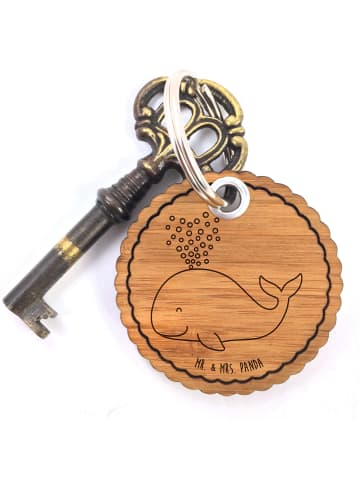 Mr. & Mrs. Panda Schlüsselanhänger Wal Konfetti ohne Spruch in Braun