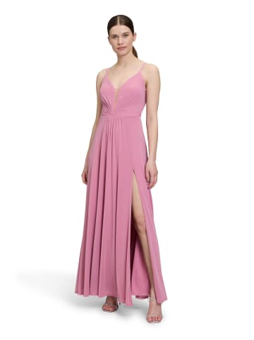 Vera Mont Abendkleid mit Lurexfaden in Rosé/Silver