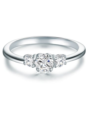 Trilani Ring aus Sterling Silber mit Zirkonia in silber