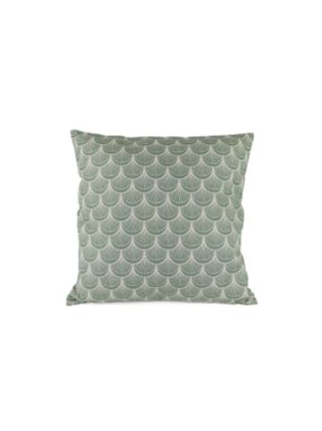 Plückefinken Nonbook - Dekokissen - Art-déco-Muster Seegrün