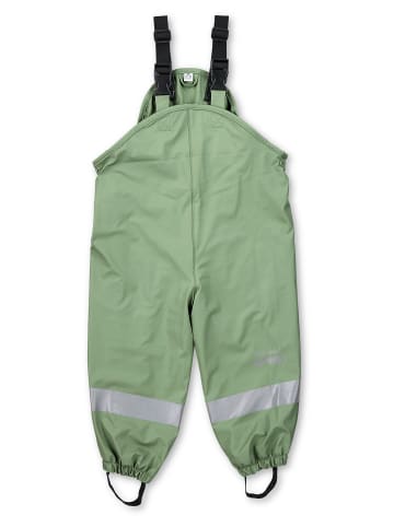 Sterntaler Regenträgerhose gefüttert uni in sattes grün