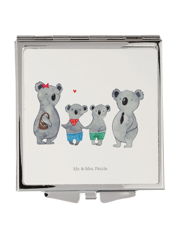 Mr. & Mrs. Panda Make-up-Spiegel Koala Familie zwei ohne Spruch in Weiß
