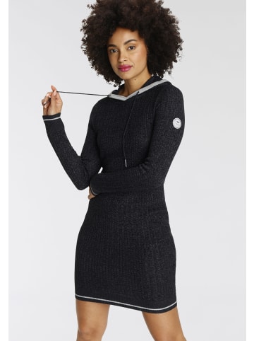 Kangaroos Strickkleid in schwarz-anthrazit