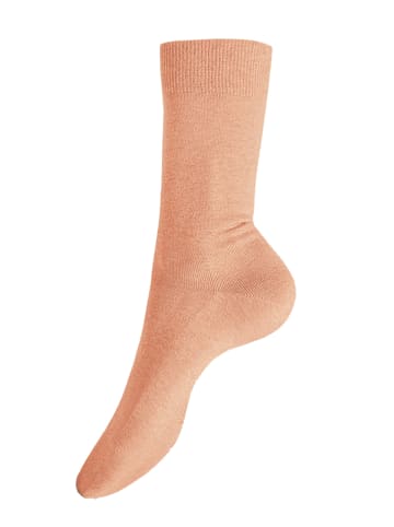 Kunert Socken Liz druckfreier Bund in peach