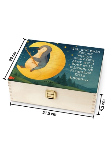 Mr. & Mrs. Panda Teebehälter Pinguin Mond Design mit Spruch in Weiß