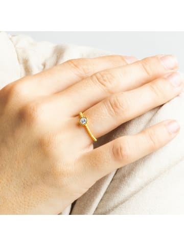 Luxenter Ring Naadim aus 925er Sterlingsilber mit Goldbeschichtung-Naadim gold