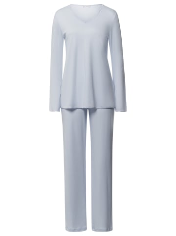 Hanro Schlafanzug Cotton Silk in Powder blue