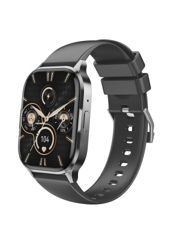 XO Smartwatch J10 Amoled - 2.01" HD full screen in Schwarz