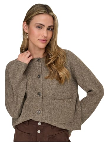ONLY Strickjacke ONLPIEMONTE L/S CARDIGAN in Braun