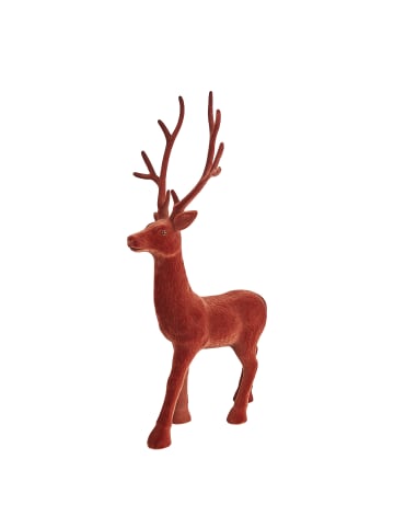 Butlers Deko-Hirsch X-MAS beflockt in Braun
