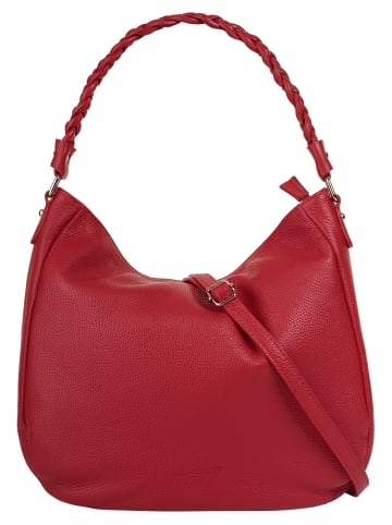 Samantha Look Handtasche echt Leder in rot