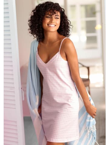 Vivance Active Negligé in rosa-weiß