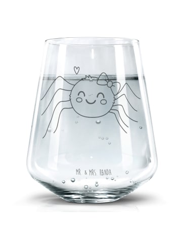 Mr. & Mrs. Panda Trinkglas Spinne Agathe Freude ohne Spruch in Transparent