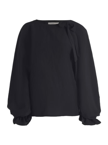 CARTOON Casual-Bluse mit Schleifenknoten in Schwarz