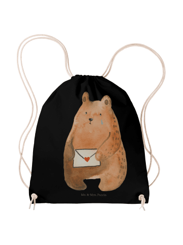 Mr. & Mrs. Panda Sportrucksack Bär Vermissen ohne Spruch in Schwarz