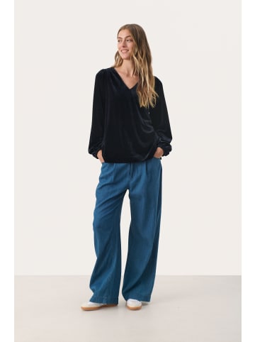 PART TWO Langarm-Bluse MadisPW in Dark Navy