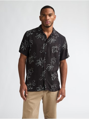 Petrol Industries Allover-Print Hemd Orion in Schwarz
