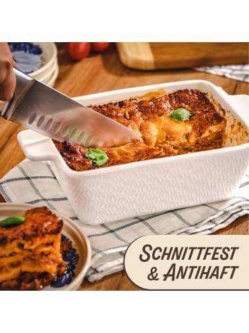 Praknu Auflaufform aus Keramik für 2 Personen - Für Lasagne, Tiramisu &