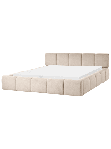 Beliani Doppelbett ORVILLE in Beige - (W) 208 x (H) 75 x (L) 230 cm