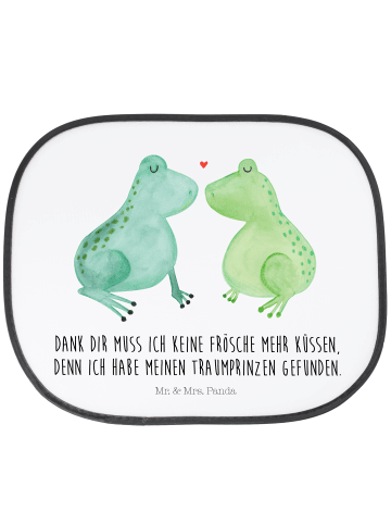 Mr. & Mrs. Panda Sonnenschutz Frosch Liebe mit Spruch in Weiß