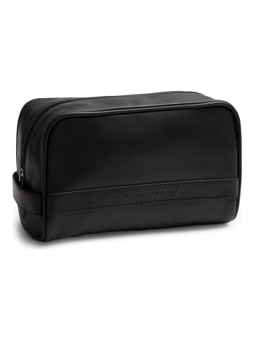 Tavira Kulturbeutel Leder 18 cm black